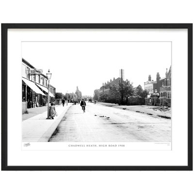 Chadwell Heath, High Road 1908 by Francis Frith - Single Picture Frame Print