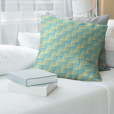 Rayures tressées Coussin décoratif