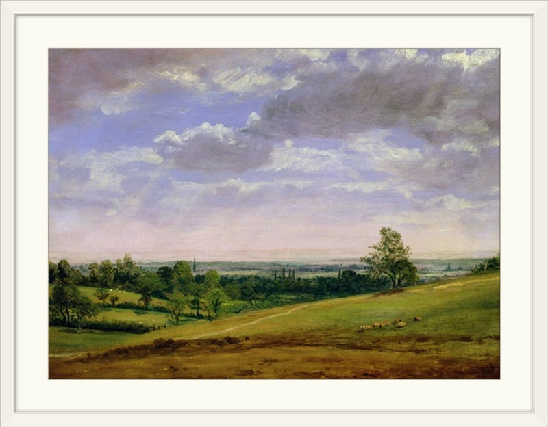 «View from Highgate Hill» par John Constable - reproduction imprimée, H 36 po x l 48 po x P 1,5 po, Toile