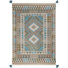 Blue/Brown/Ivory