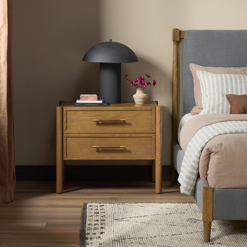 Salado 2 - Drawer Solid Wood Nightstand