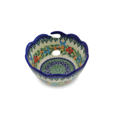Ring Of Flowers Handmade Stoneware Decorative Bowl 1