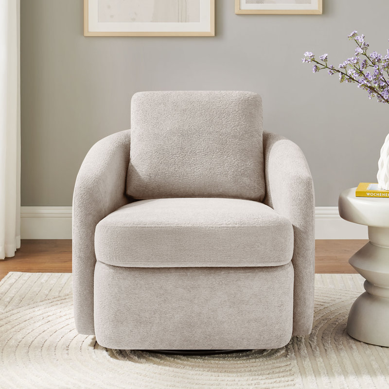 Fauteuil pivotant rembourré 28,7 po , Chameau
