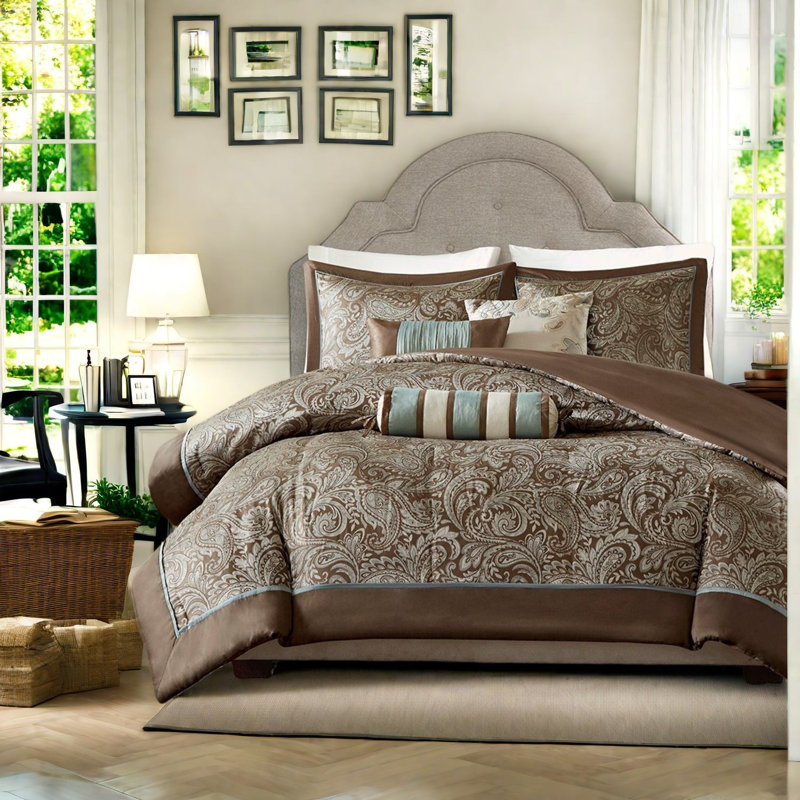 Ensembles de literie de qualité supérieure, grand jacquard en polyester, confort moderne