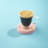 JoyJolt Serene Double Wall Coffee Mugs, 7.4oz.
