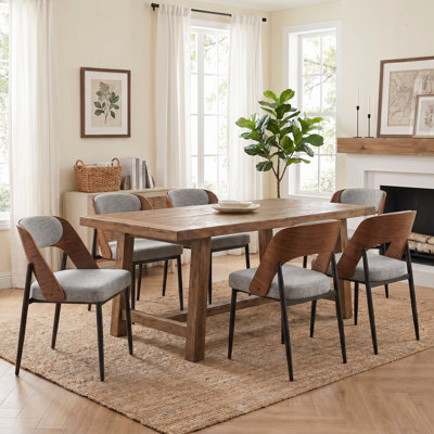 Mason Upholstered Side Chair with Metal Legs