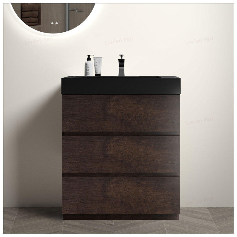 Meuble-lavabo autoportant de 30 po avec lavabo, 30"