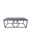 Ashwaq 120cm Rectangular Coffee Table for Living Room Furniture, Centre Table with Metal Base