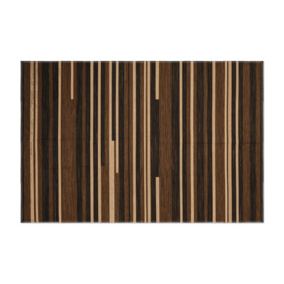 Tapis intérieur / extérieur brun HorizontalStripes
