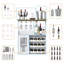Cabinet/Enclosed Storage Wine Bottle Rack White
