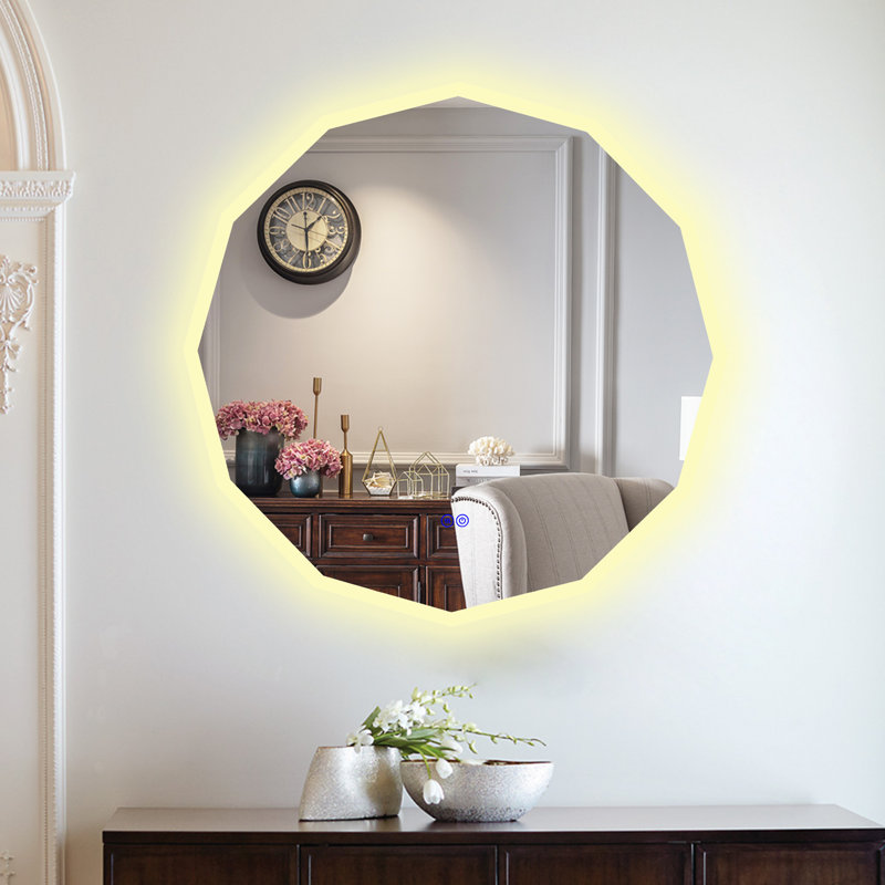 Riaz Glass Flat Wall Mirror