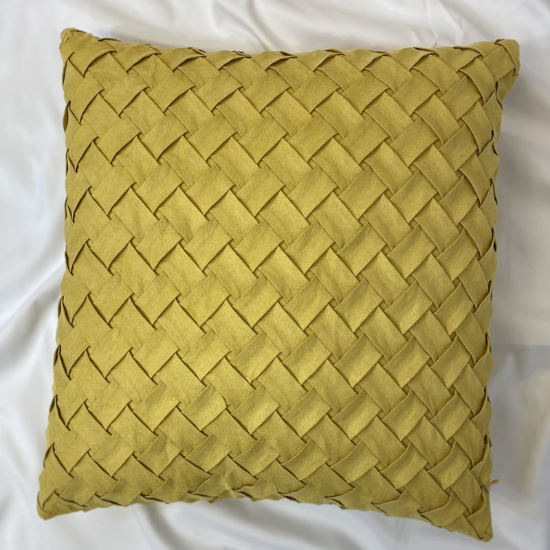 Mullane Argyle Square Cushion Cover, Yellow