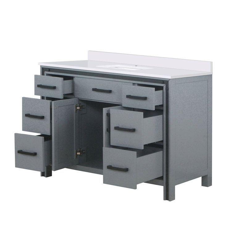 Meuble-lavabo avec plateau en marbre de culture