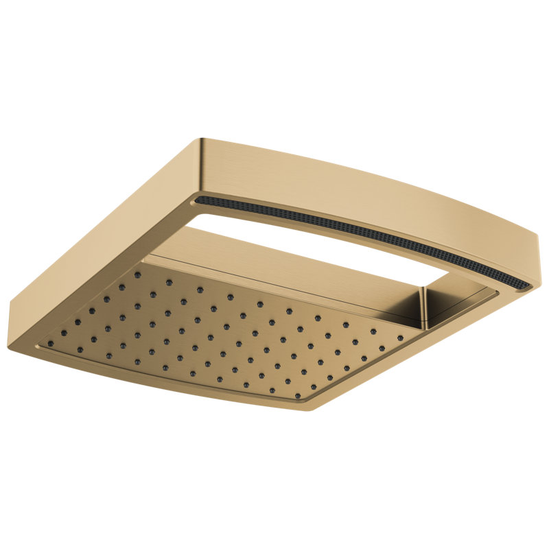 Kintsu® 14" Square Multifunction Raincan Showerhead, 2.5, Luxe Gold