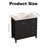 Bathroom Vanity with Sink (Black)