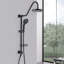 Pomme de douche à effet pluie de 8 po à main au look élégant en bronze huilé à fixation murale
