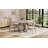 47 Inch Round Dining Table for 4-6 People, Round Kitchen Table with Sturdy Cross-Shaped Base & Adjustable Foot Pads, Circle Dining Table for Kitchen, Dining Room(Table Only), Grey-118571324