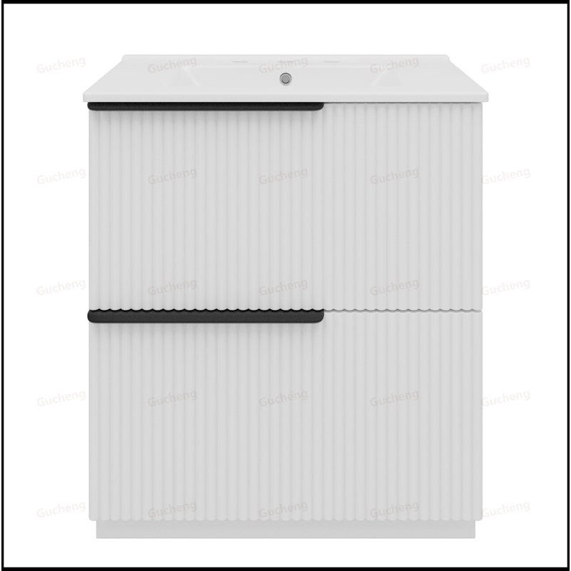 Meuble-lavabo de 30 po avec glissières et évier à fermeture en douceur