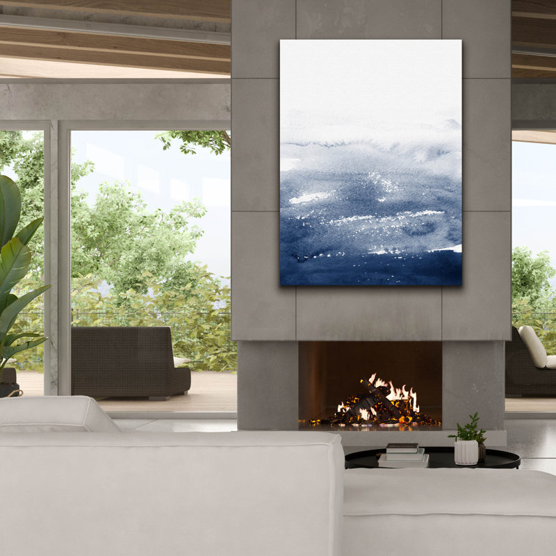 «The Deep Blue» par Brandon Wong, art mural sur toile, H 54 po x l 40 po x P 1,5 po