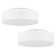 Deontee 14.96'' Linen Dimmable Flush Mount Lighting With Remote And App (Set Of 2)