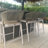 Patio Bar Stool with Cushion-1136818848