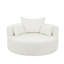 Chaise pivotante ronde avec coussins amovibles-465924830
