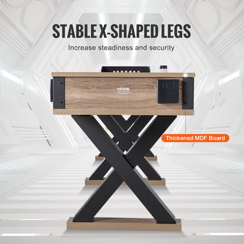 Ensemble de jeu de palets 2 en 1 11,5 pi Shuffleboard Table