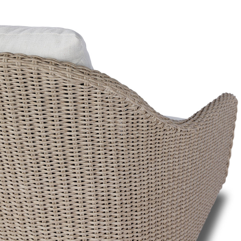 KOE Outdoor Lounge Chair, Vegro Cream, Vintage White