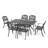 Agawam 6 - Person Patio Dining Set Umbrella Hole Included Rectangular Table