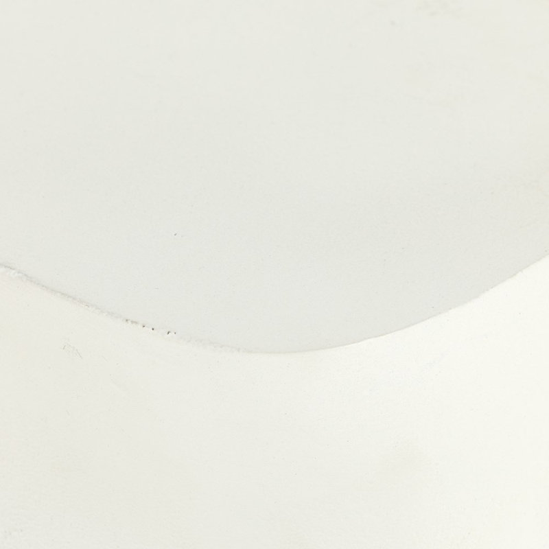 Basil Outdoor Square Side Table, Matte White
