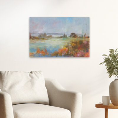 Art abstrait et bleu The Long View