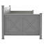 Lit de jour simple avec 2 grands tiroirs, structure en X, lit de jour de style décontracté moderne et rustique, gris-1241524776