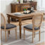 A&A Furniture, ensemble de 2 chaises à dossier en similicuir à structure classique en bois massif français, gris