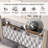 Wingback Upholstered Bed Frame with Galaxy Star Projector Speaker USB, Drawers and Storage Headboard-689939972-689939975