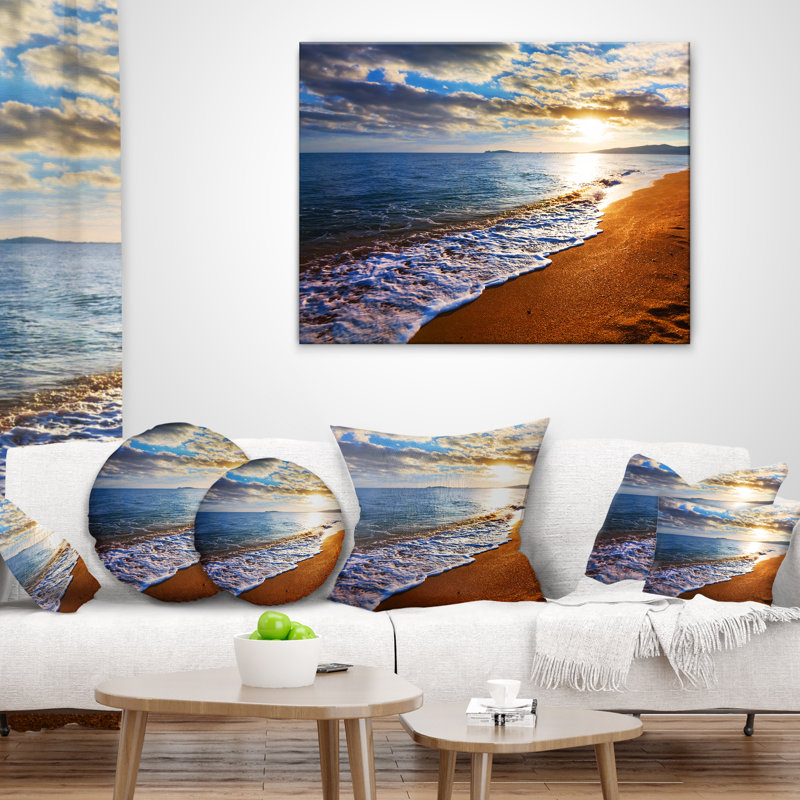 Coussin Seashore, 18 po x 18 po, Carré