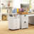 3 Drawer Office Cabinet - White, Removable Tray, Offers Sufficient Space For Supplies And Enhances Organization Furniture Fits Under Desk Perfectly