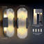 Applique murale 2 lumières avec abat-jour albâtre (ampoules incluses)-1905410634-1900775974-1900775972