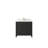 Sonoma 36 In. W X 22 In. D Centre Sink Bathroom Vanity In Blacktop With Cove Edge Quartz-110532772