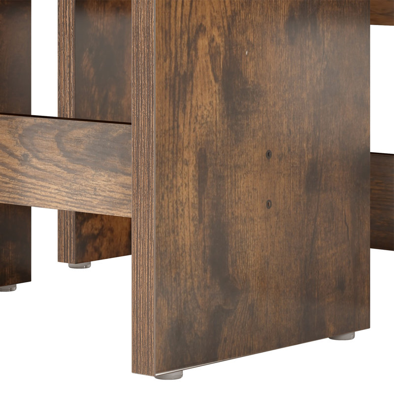  19 Pairs Shoe Storage Cabinet, 71" Tall Shoe Rack With Open Storage, Rustic Brown