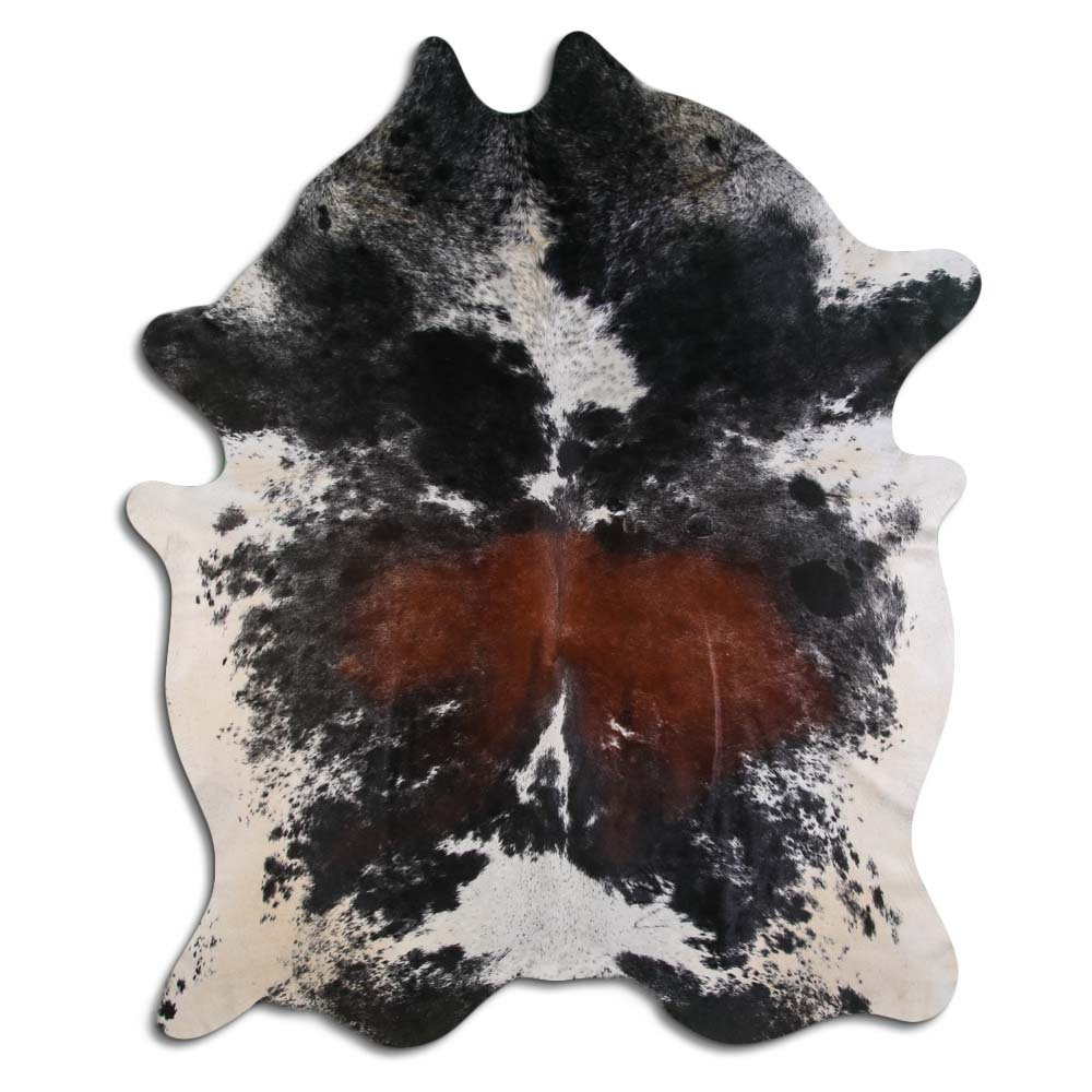 Foundry Select NATURAL HAIR ON Cowhide RUG SALT AND PEPPER BROWN AND ...