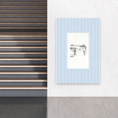 Vintage Baseball Game Classic Retro Vintage Summer Wall Art Print
