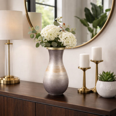  Vase en verre avec rebord décoratif Jocelyn