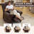 Pushback Recliner Chair With Massage And Heat, Breathable Leather-1412861111