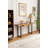  Console Table with U Shaped Legs and South American Walnut, Live Edge Desk with Drawer Storage-1210101883