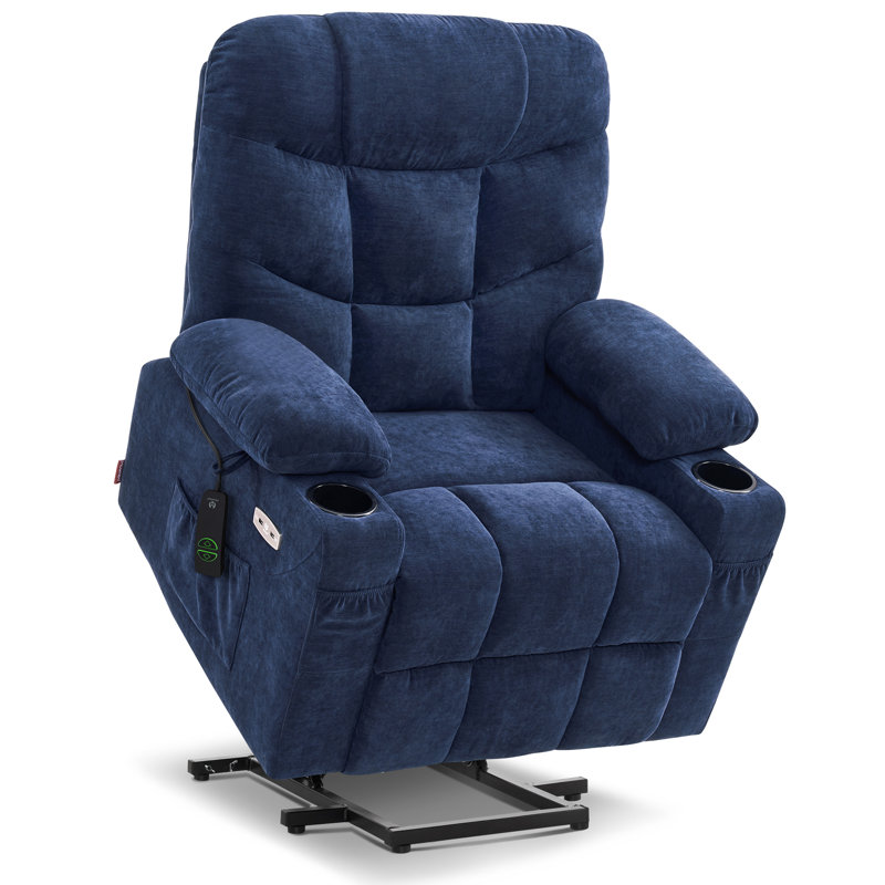 85.1cm Wide Lift Assist Standard Recliner, Navy 