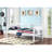 White Twin Daybed with Drop-down Table-1382596493