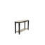 Moderne gris / noir deux tons finition console 1pc table sous la table de rangement de salon canapé en bois d'hévéa noyer