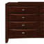 Commode gracieuse Merlot avec un design exquis et une capacité de rangement abondante-351028892