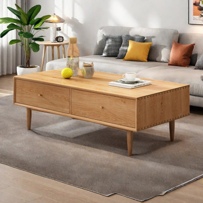 Table de bout en chêne rouge