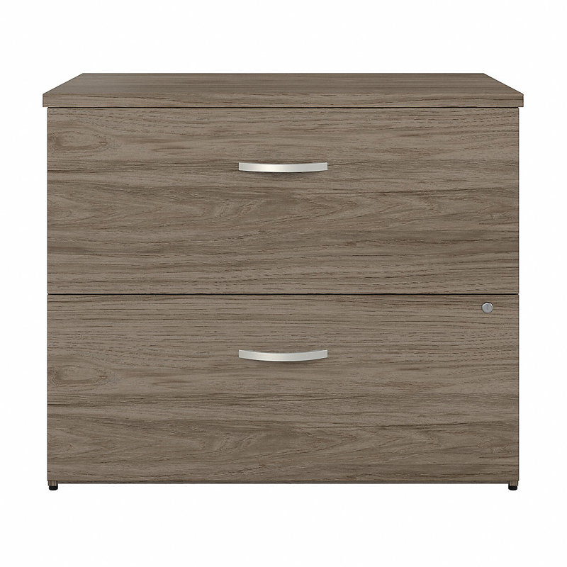 Kasyn 36''W 2 -Drawer Lateral Filing Cabinet, Modern Hickory